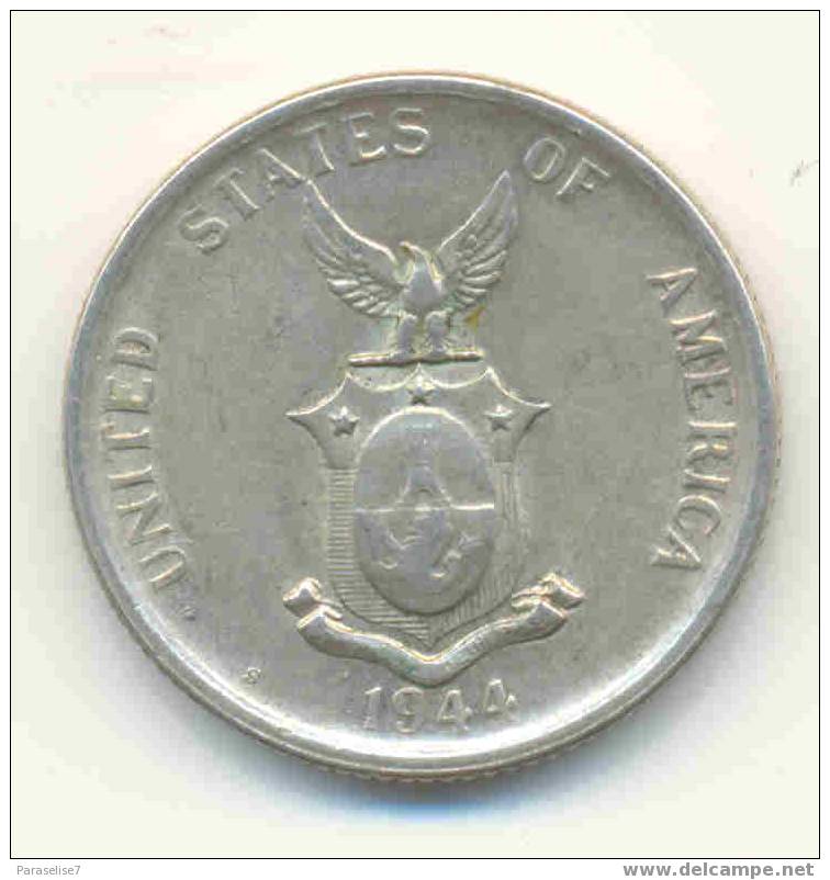 PHILIPPINES  -  OCCUPATION  USA  50  CENTAVOS  1944   ARGENT  RARE  ! - Philippines