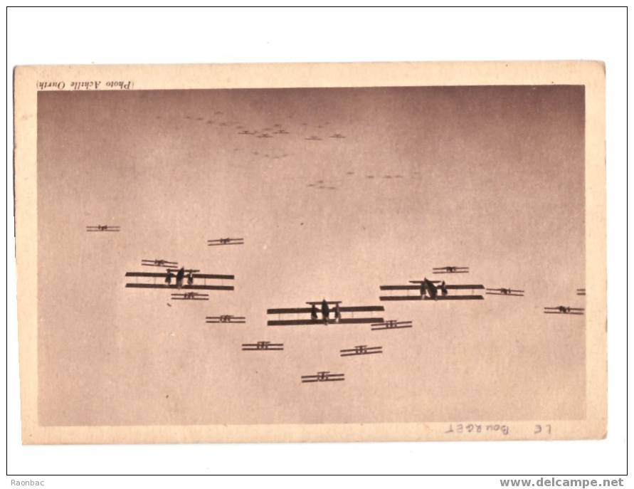 CPA----93----  LE BOURGET----AVION----AVIATION-----ESCADRILLE - Le Bourget