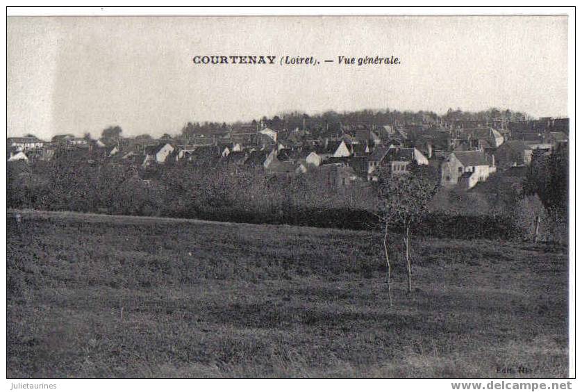 Courtenay Vue Générale Vue Cpa Bon état - Courtenay