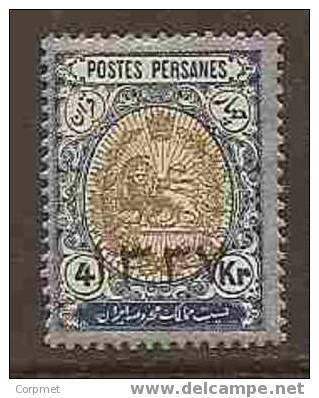 IRAN 1918 Yvert # 398B - MINT (LH) - Stamp From 1909 Surchareged - Iran