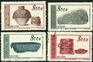 1954 CHINA S09K Great Motherland (5th Set) : Ancient Cultural Relics CTO SET - Usados