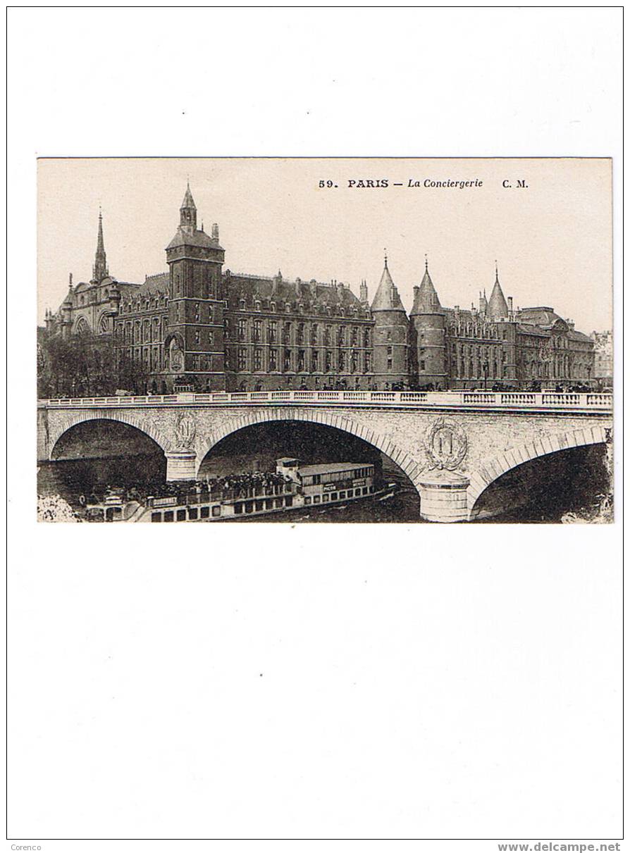 75    PARIS  La Conciergerie   écrite 1918 - Altri & Non Classificati