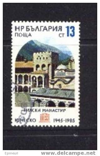 BULGARIE ° 1985 N° 2950 YT UNESCO - Usados