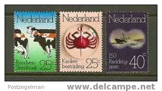 NEDERLAND 1974 MNH Stamps Mixed Issue 1052-1054 #1950 - Usati