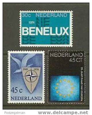 NEDERLAND 1974 MNH Stamps Mixed Issue 1055-1057 #1952 - Unused Stamps