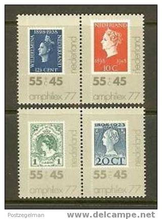 NEDERLAND 1977 MNH Stamp(s) Amphilex 2 Pairs 1137-1140 #1976 - Other & Unclassified