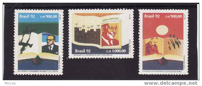 C406 - Bresil 1992 - Michel No.2501/3 Neufs** - Unused Stamps
