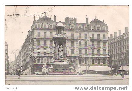 CPA - LYON - 254 - PLACE DES JACOBINS - VETEMENTS SIGRAND - GRAND HOTEL - ANIMEE - Other & Unclassified