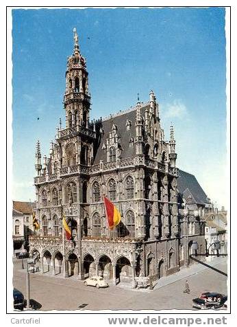 Oudenaarde: Stadhuis, Staat: Lijmresten Op Achterzijde-zie De Scans Recto-verso - Oudenaarde