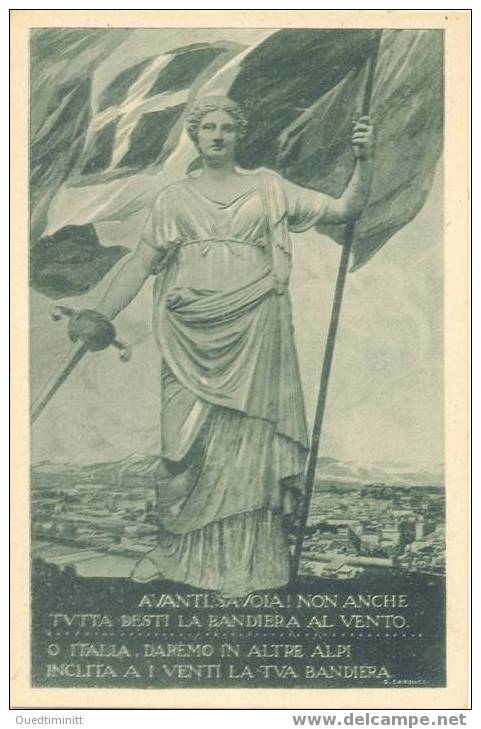 Italia.Carte Patriotique. - Patriotiques