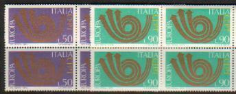 PGL - EUROPA CEPT 1973 ITALY BLOCK OF FOUR** - 1973