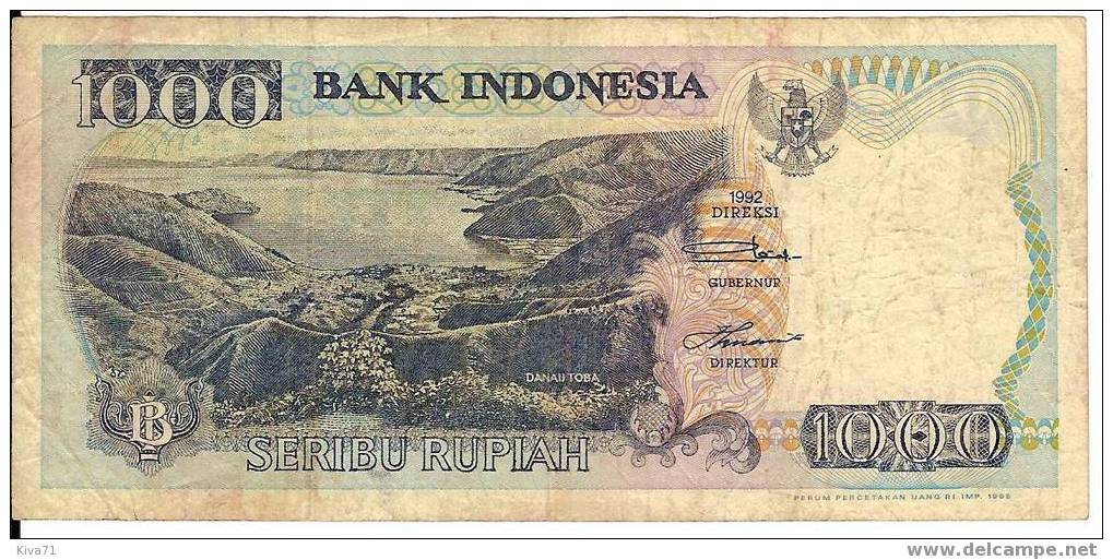 1000 Rupiah  "INDONESIE"  1995 Ble 40 42 - Indonesien