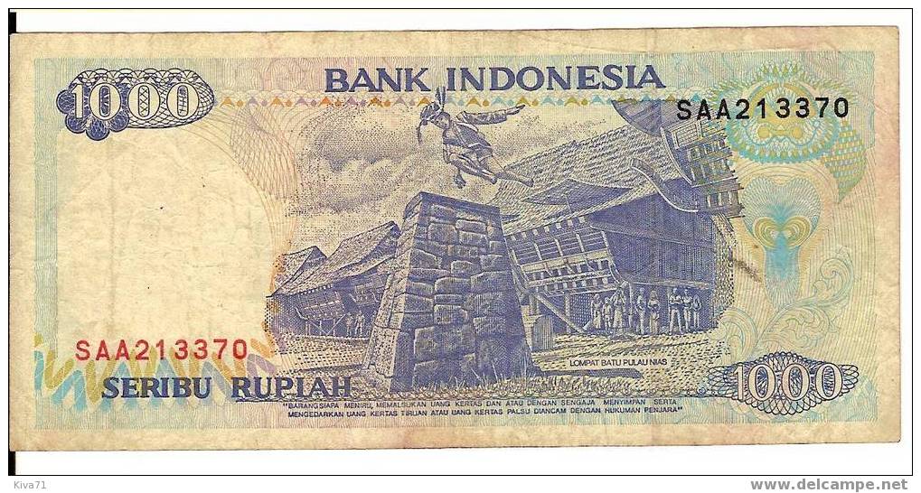 1000 Rupiah  "INDONESIE"  1995 Ble 40 42 - Indonesia