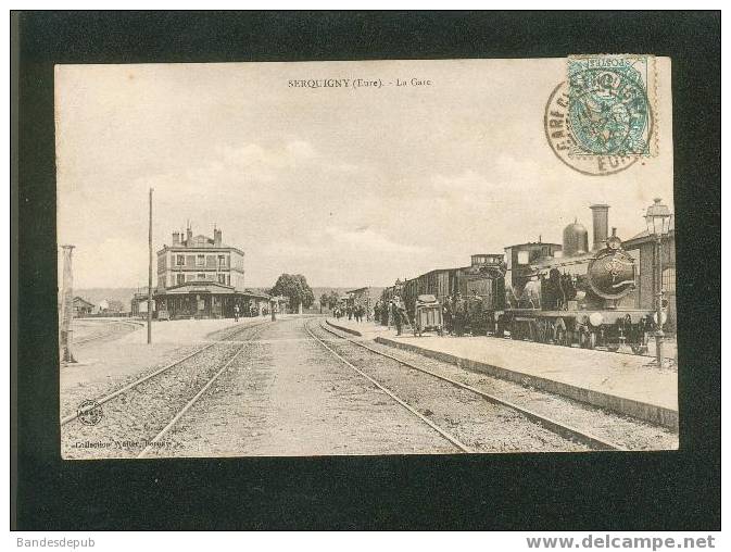 27 - Eure - Serquigny - La Gare ( Beau Plan De Train Collection Walter) - Serquigny