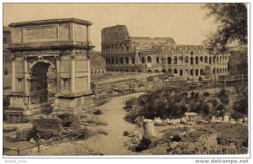 ROMA ARCO DI  TITO E COLOSSEO LAZ 43 - Colisée