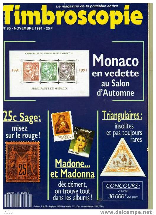 Timbroscopie N° 85 De Novembre 1991 - Français (àpd. 1941)