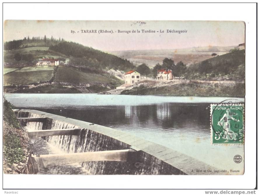 CPA----69---TARARE-----BARRAGE DE LA TURDINE----- - Tarare