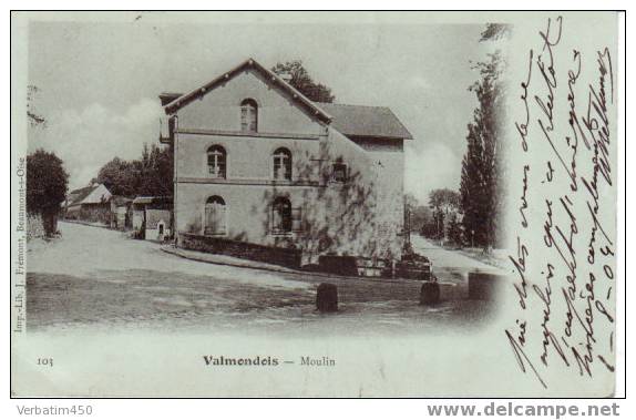 95..VALMONDOIS..MOULIN..P     RECURSEUR  1904..EDIT..FROMENT..RAME     IL  A ELBEUF - Valmondois