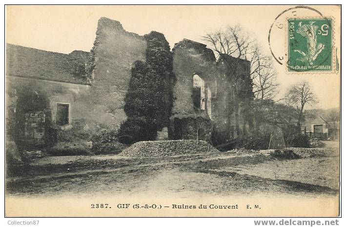 91 - VALLEE De CHEVREUSE - GIF - RUINES Du COUVENT - Edit. E. M. N° 2387 - - Gif Sur Yvette