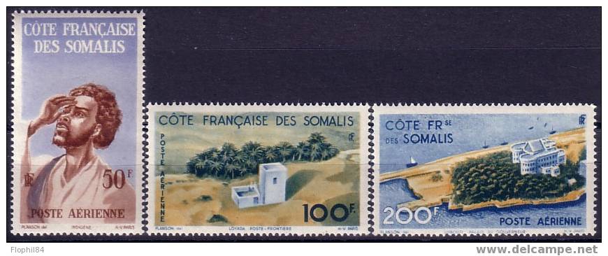 COTE DES SOMALIS - POSTE AERIENNE  - N°20 à 22 - SANS TRACE DE CHARNIERE - Cote 60€. - Sonstige & Ohne Zuordnung