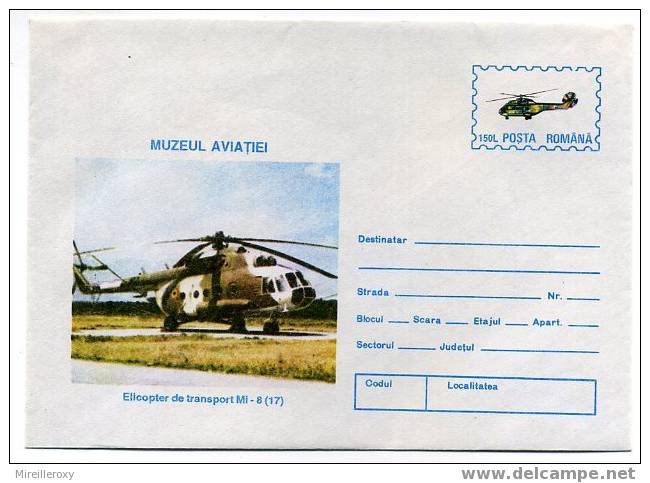 ENTIER POSTAL / STATIONERY / ROUMANIE / HELICOPTERE DE TRANSPORT MI 8 - Helikopters