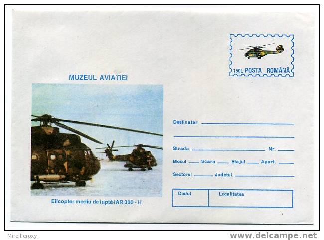 ENTIER POSTAL / STATIONERY / ROUMANIE / HELICOPTERE AR 330-H - Helicopters