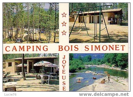 JOYEUSE -  Camping   " BOIS SIMONET "  - Route De Valgorge  -  4 Vues - Joyeuse