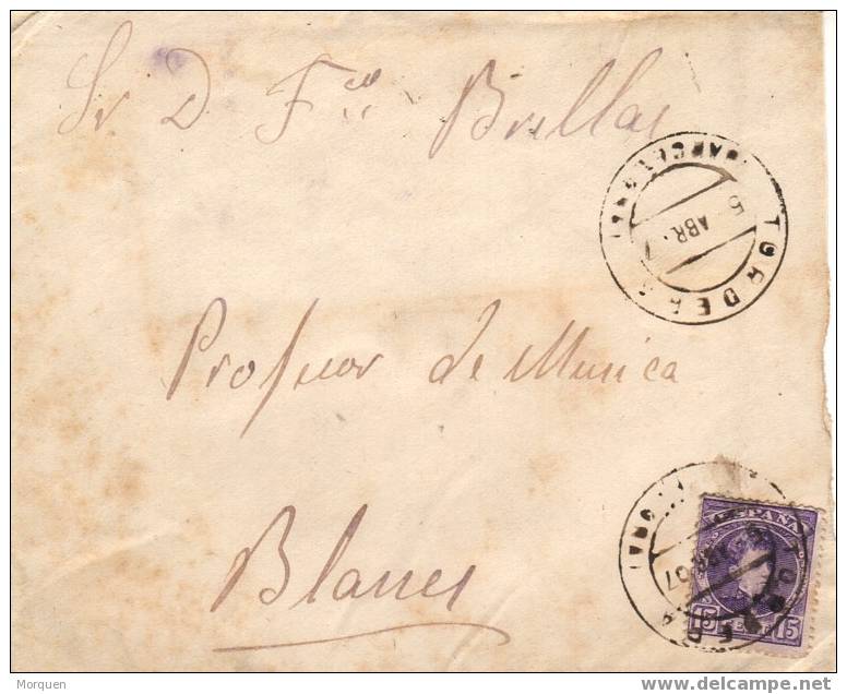 6605. Carta TORDERA (Barcelona) 1907 - Storia Postale