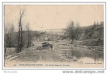 CPA 89 COULANGES SUR YONNE - Un Coin Du Canal Du Nivernais - Coulanges Sur Yonne