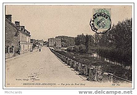 CPA 89 BRIENON SUR ARMANCON - Vue Prise Du Pont Neuf - Brienon Sur Armancon