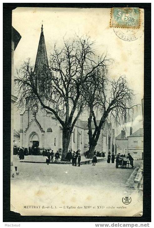 37 - METTRAY - L'Église  - ANIMÉE - Mettray