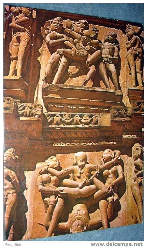Stone Art,Kama-Sutra,Kandharia Temple,India, Postcard - Buddismo