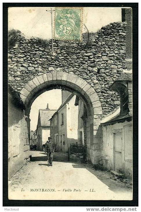 37 - MONTBAZON - Vieille Porte - ANIMÉE - Montbazon