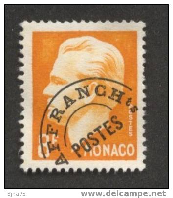 MONACO Préoblitéré      N° YT 10  -    Cote 9.50 Euros - Precancels