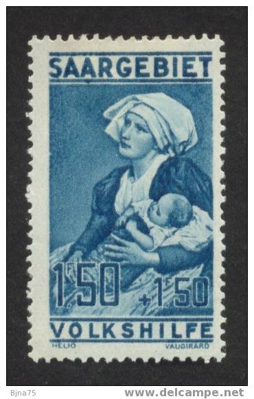 SARRE   1926    N° YT 106*  -    Cote 25 Euros     -     Neuf Sur Charnière   / Maternité - Neufs