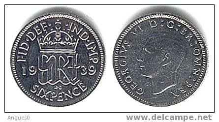 6 Pence 1939 Georges VI - H. 6 Pence
