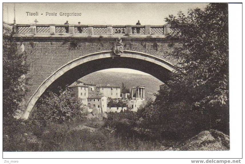 TIVOLI 1915 CA "Ponte Gregoriano" Formato Piccolo Animata  Bella !! - Tivoli