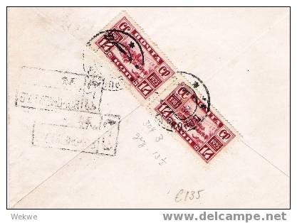 Rs003 / - UDSSR -  1926 – Eschreiben Mehrfachfrankatur Mi. 304 B, Nach Upsala, Schweden - Storia Postale