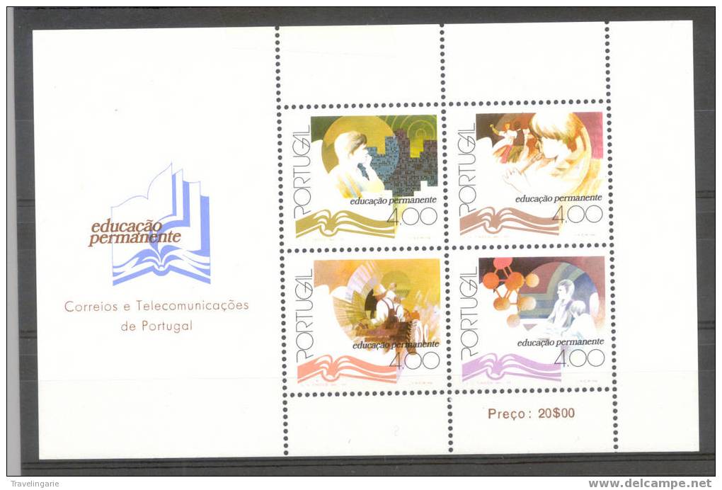 PORTUGAL 1977 EDUCATION S/S YT BF 21 MNH ** - Blocs-feuillets