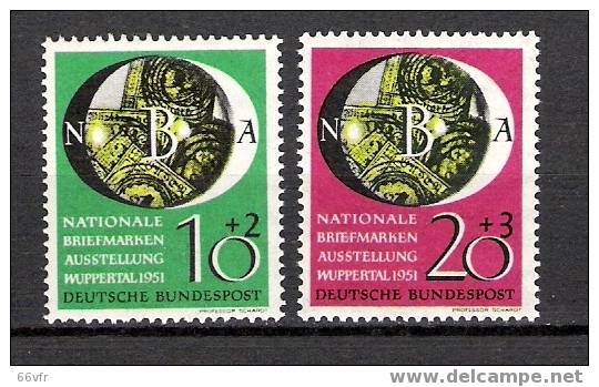 RFA / 1951. Exposition Philatéliaue National à Wuppertal. - Unused Stamps