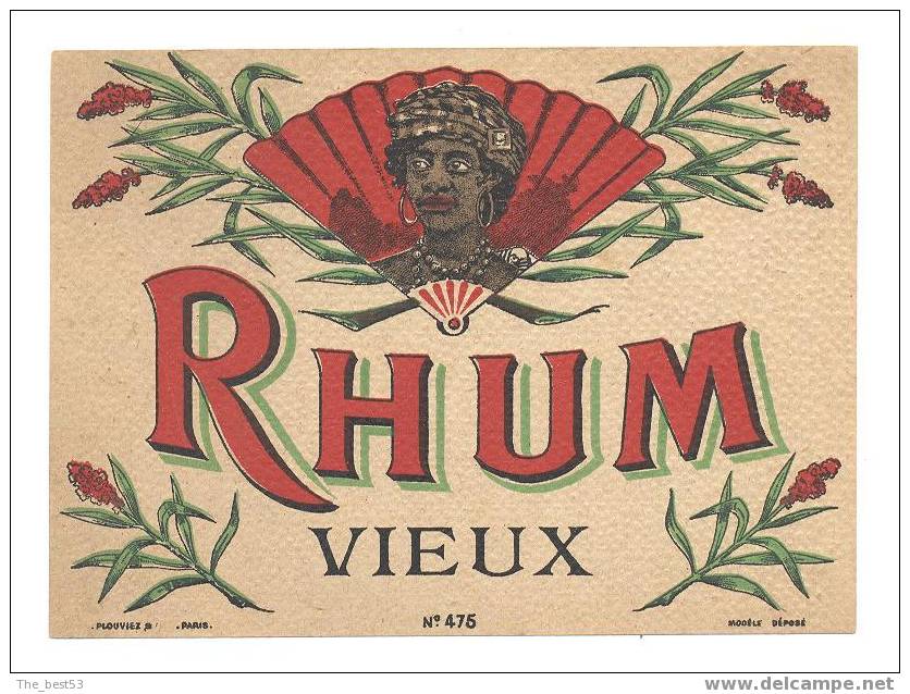 Etiquette De Rhum  Vieux - Rhum