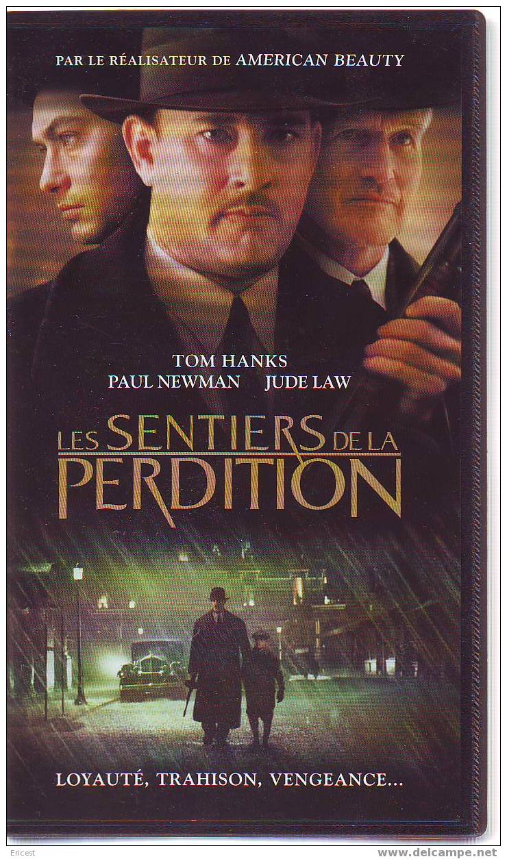 VHS LES SENTIERS DE LA PERDITION - Action, Aventure