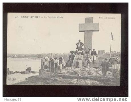 12946 Saint Lunaire La Croix Du Décolé édit.ELD N°913 Animée Belle Carte - Saint-Lunaire