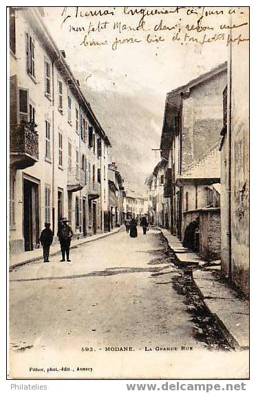 MODANE   GRANDE RUE   1902 - Modane