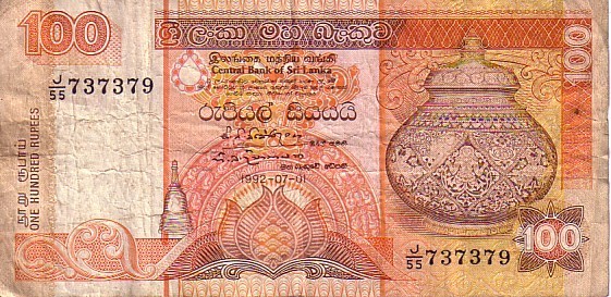 SRI LANKA   100 Rupees   Daté Du 01-07-1992   Pick 105A     ***** QUALITE  VG - ***** - Sri Lanka