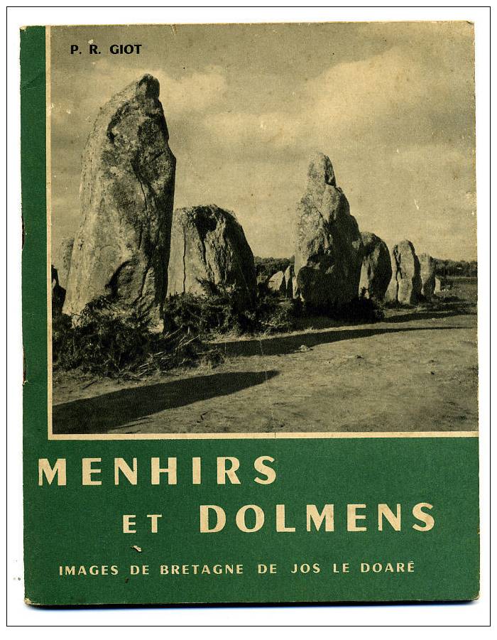 GIOT Mégalithes Bretagne 1957 - Bretagne