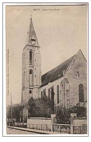 CPA 91 MILLY - Eglise Notre Dame - Milly La Foret