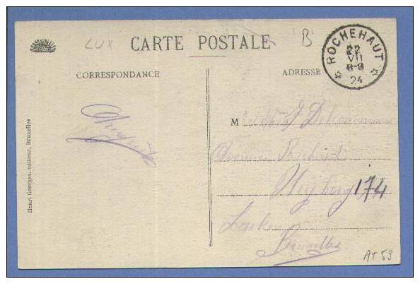 192 Op Kaart (Florenville - Pont Sur La Semois) Met Sterstempel * ROCHEHAUT * - 1922-1927 Houyoux