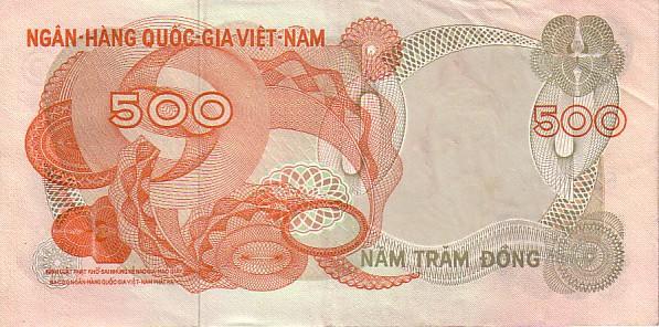 VIET NAM Sud   500 Dong   Non Daté (1970)   Pick 28a     *****QUALITE  XF ***** - Viêt-Nam