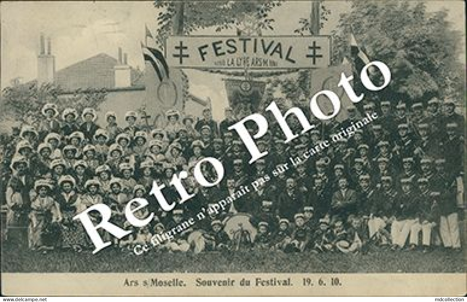 ARS SUR MOSELLE Souvenur Du Festival 19-6-1910  " La Lyre " - Ars Sur Moselle